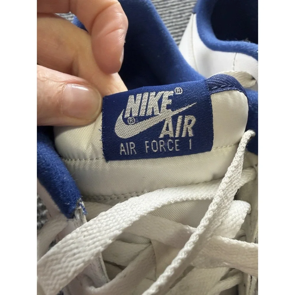Nike Air Force 1 Low White Blue Youth Size 8Y Sneakers Shoes Unisex